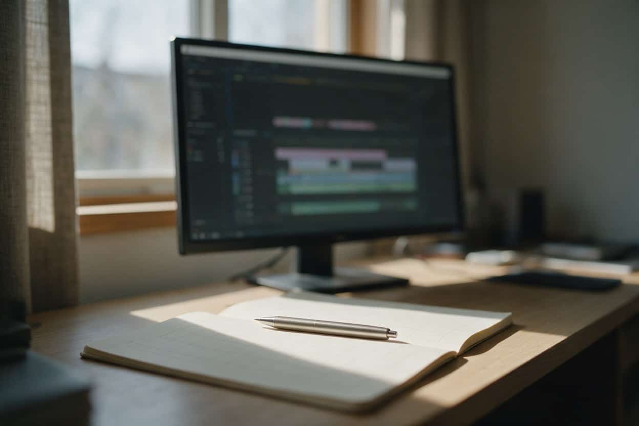Hungarian translation project on screen in a localisation studio