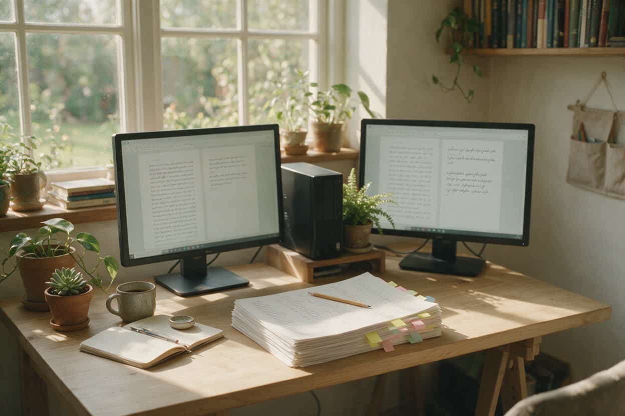 Urdu translation project on screen in a localisation studio