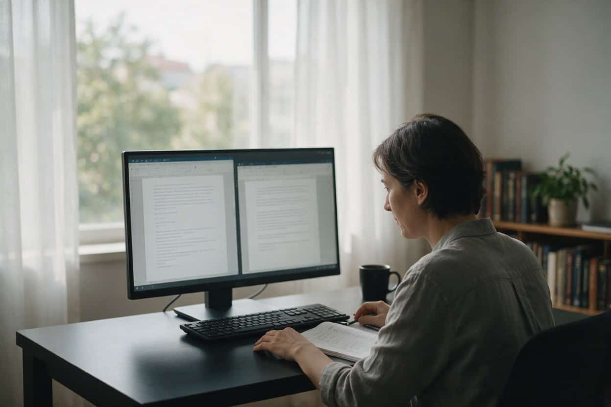Korean translation project on screen in a localisation studio