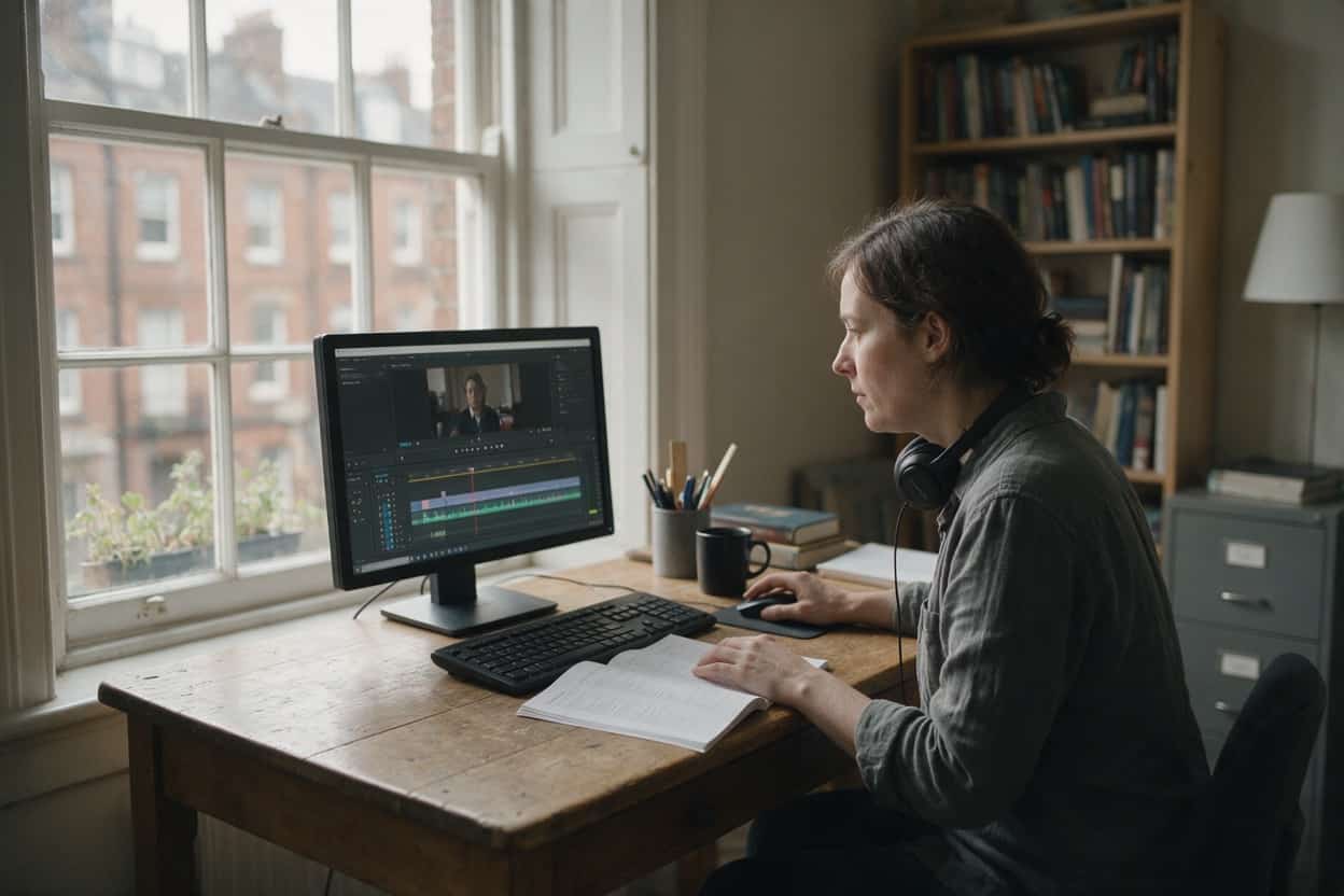 Turkish translation project on screen in a localisation studio