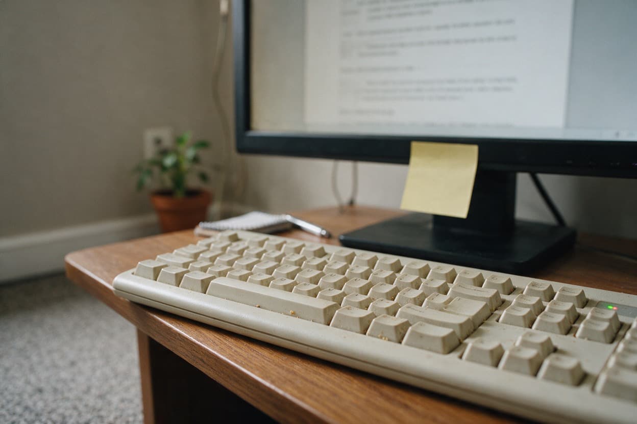 Linguist working on a Ukrainian translation