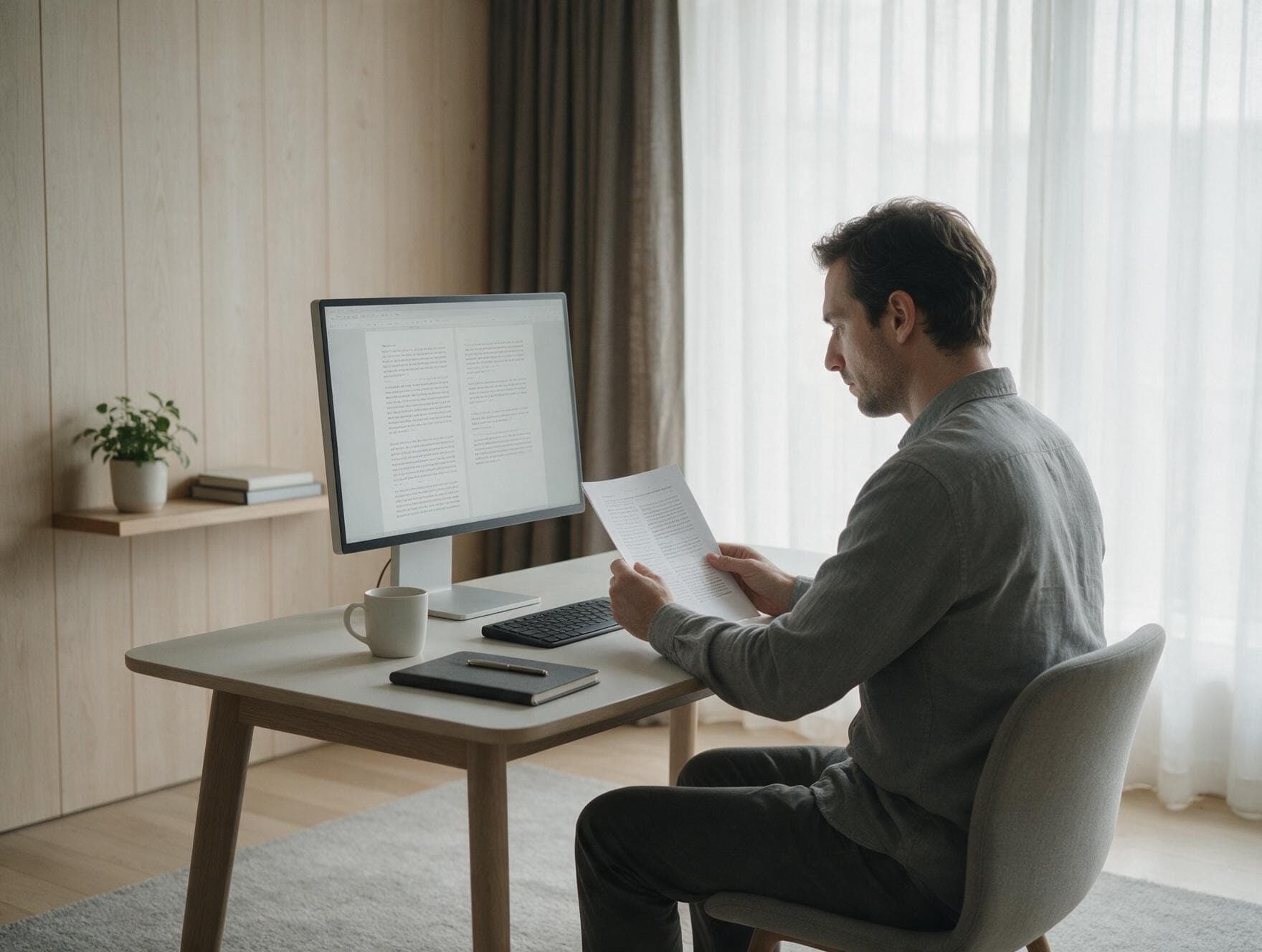 Linguist working on a Japanese translation