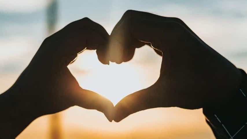Two hands making a heart shape