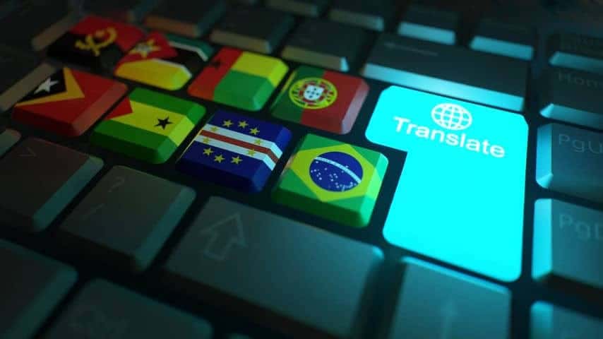 False friends examples in Translation. Picture of a keyboard with the word “translation” on the enter key, by CoxinhaFotos at Pixabay. Pixabay License. https://pixabay.com/illustrations/portuguese-translation-brazil-5233295/