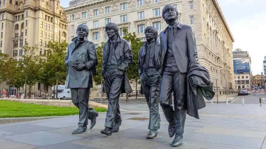 The Beatles statue in Liverpool