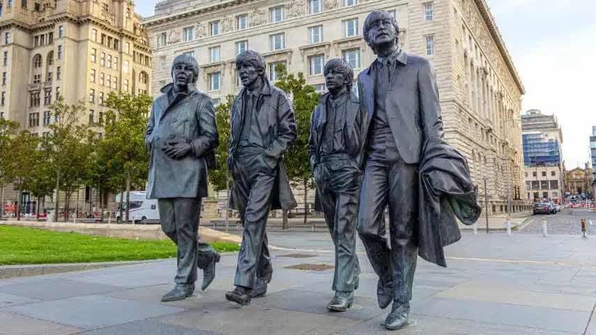 The Beatles statue in Liverpool